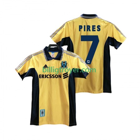 Billige Fotballdrakter Olympique de Marseille PIRES 7 1999 Retro Tredjedraktsett 1998 Kortermet